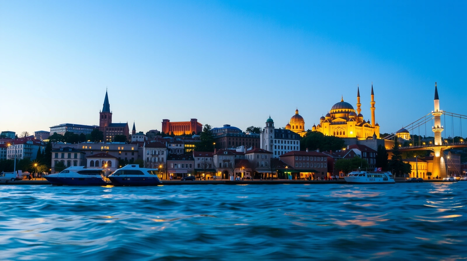 Istanbul skyline overlooking the Bosphorus